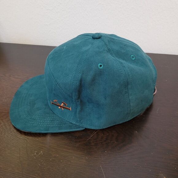 Suede Cotton Forest Green Brown Adjustable Hat Cap TWO-O Amsterdam - Picture 13 of 16